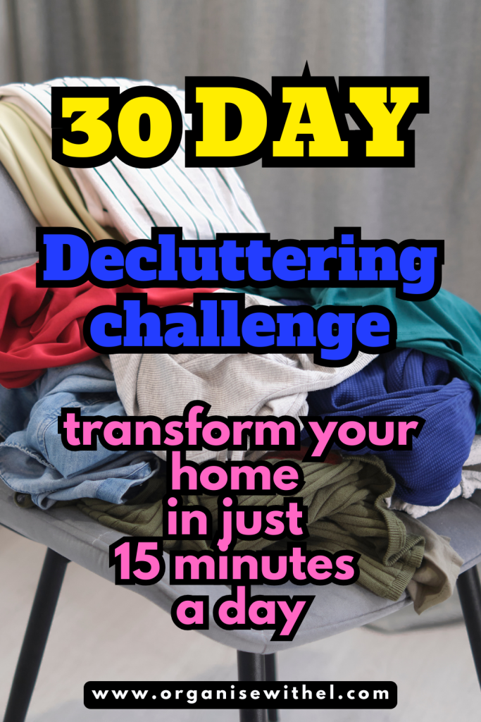 30 Day decluttering challenge blog post